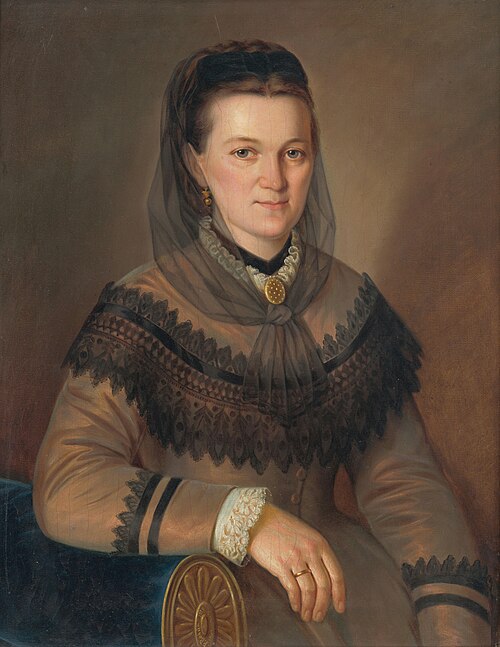 Podobizeň Anny Philadelphi rod. Šípkovej, 1879, Peter Michael Bohun