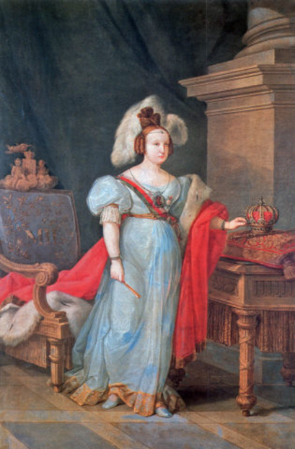 Retrato de D. Maria II de Portugal, 1834, Joaquim Rafael