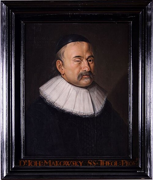 Portrait of Johannes Maccovius (1588-1644), 1644, Johannes Pandelius