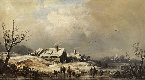 Winter landscape., 1894, August Seidel