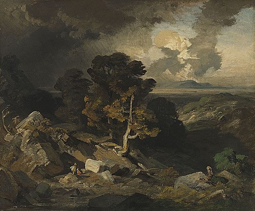 Gewitterlandschaft, 1858, August Seidel