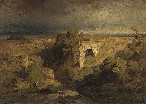 Viadukt bei Diessen am Ammersee, 1854, August Seidel