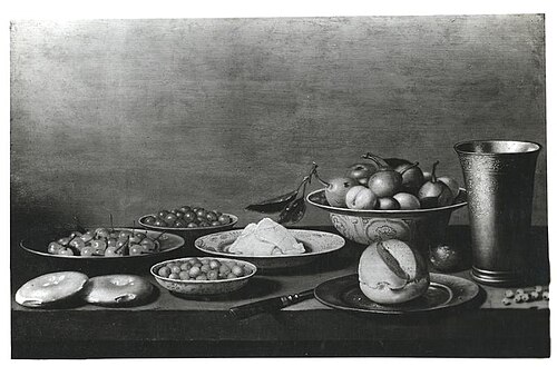 Nature morte aux fruits, 1650, Floris van Schooten