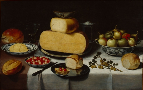 Nature morte de petit-déjeuner au fromage, , Floris van Schooten