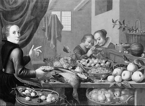 Kitchen Scene, 1622, Floris van Schooten