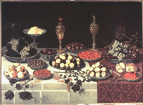 Laid Table, 1617, Floris van Schooten