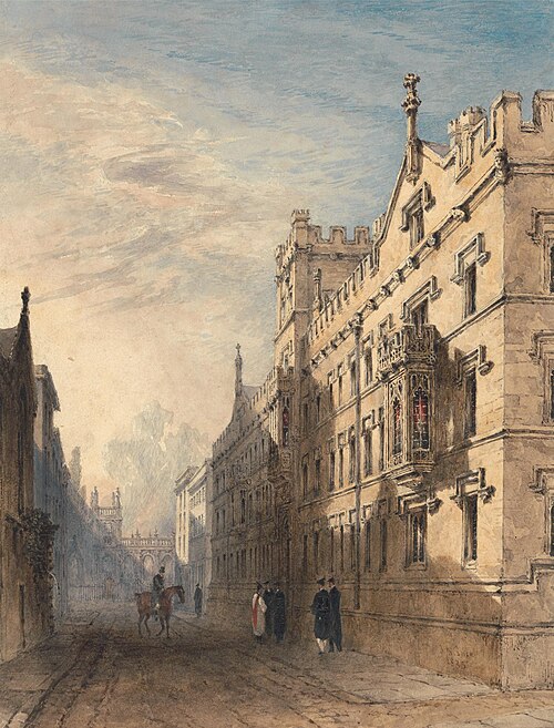 Exeter College, Oxford, 1835, Joseph Murray Ince