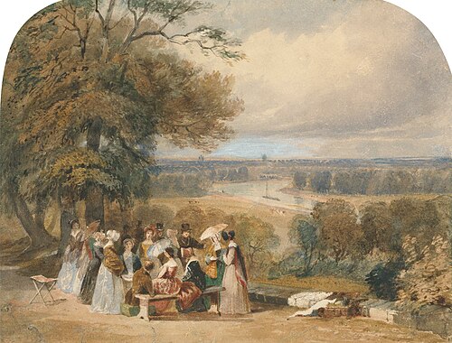 A Picnic on Richmond Hill, , Joseph Murray Ince