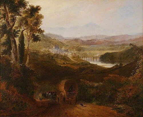 Hay and the Brecon Hills, 1844, Joseph Murray Ince