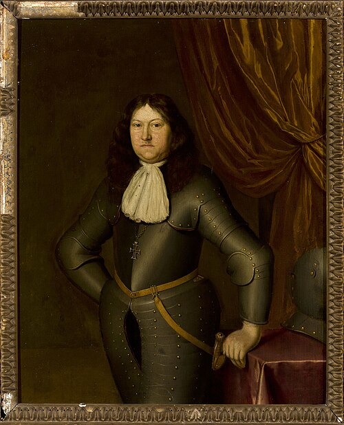 Knight in armour with a German order, , Pieter Cornelisz van Slingelan