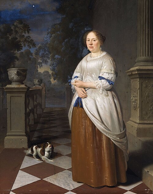 Portrait d'Anna Splinter, femme de Johan Hulshout (1623–1687), 1674, Pieter Cornelisz van Slingelan