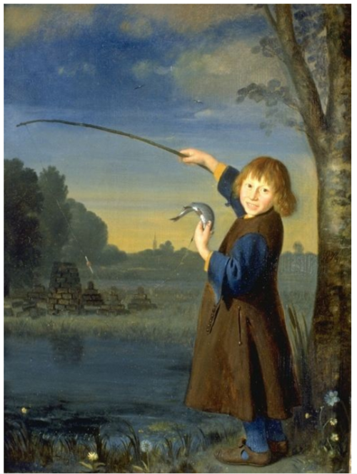 Fishing Boy, 1672, Pieter Cornelisz van Slingelan