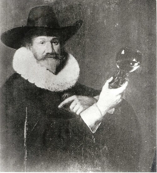 Portrait of a man with a cup., 1630, Dirck van Santvoort