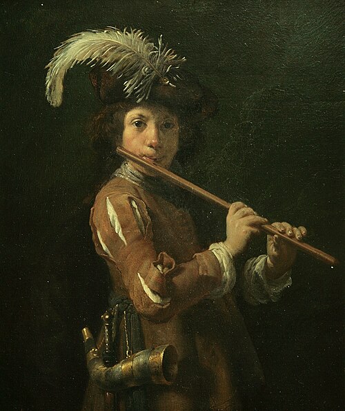 Portrait of a boy as a shepherd, 1632, Dirck van Santvoort