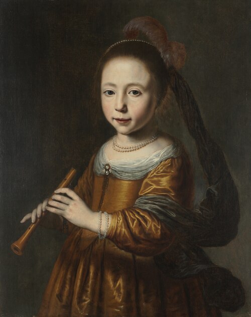 Portrait of Elizabeth Spiegel, 1639, Dirck van Santvoort