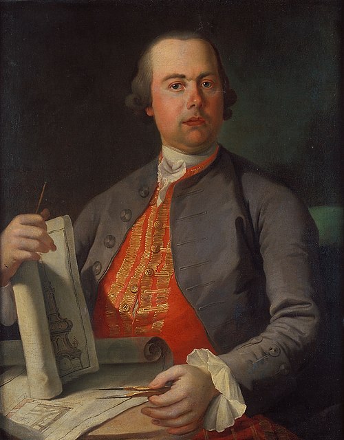 Podobizna architekta (F.A.Grimm?), 1750, František Vavřinec Korompay