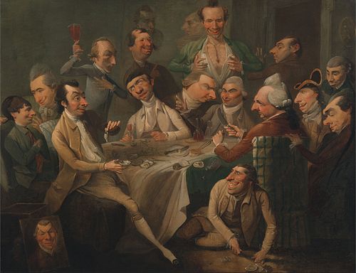 A Caricature Group, 1766, John Hamilton Mortimer