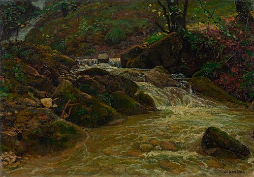 Bergbach, 1887, Otto Gampert