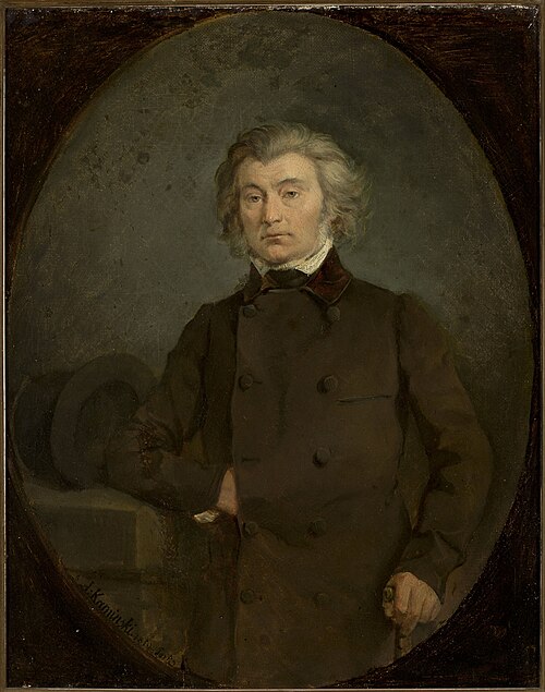 Portrait d'Adam Mickiewicz., 1850, Aleksander Kamiński