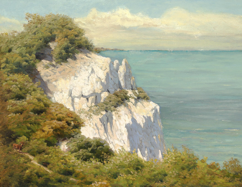 Møens Klint on a sunny day., 1877, Carl Frederick Bartsch