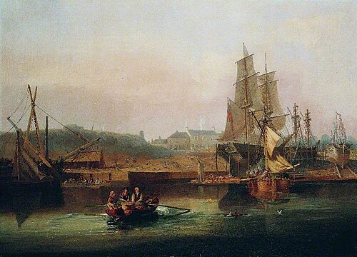 The Shipyard at Hessle Cliffs, East Riding of Yorkshire, 1829, James Wilson Carmichael