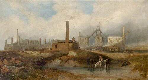 Industrial Scene (South Hetton Colliery, near Sunderland), 1833, James Wilson Carmichael