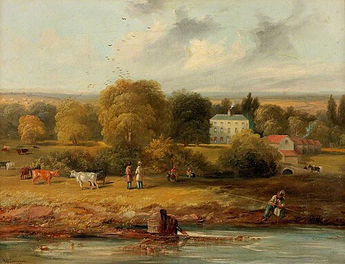 Landscape with a Country House, 1838, James Wilson Carmichael
