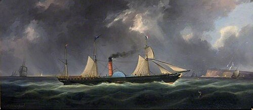 Leith and Newcastle Packet, 1838, James Wilson Carmichael