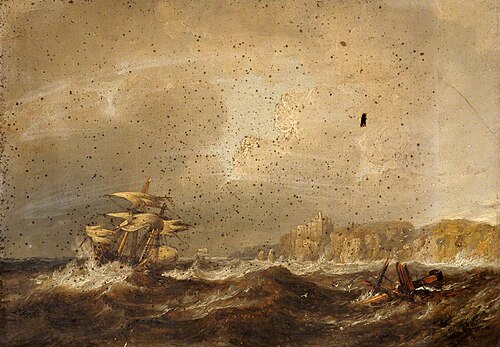 Shipwreck in a Storm, 1843, James Wilson Carmichael