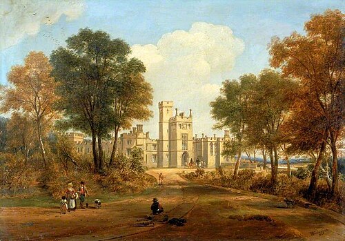 The Entrance to Beaufront Castle, 1845, James Wilson Carmichael