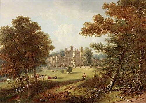 The Garden Front, Beaufront Castle, 1845, James Wilson Carmichael