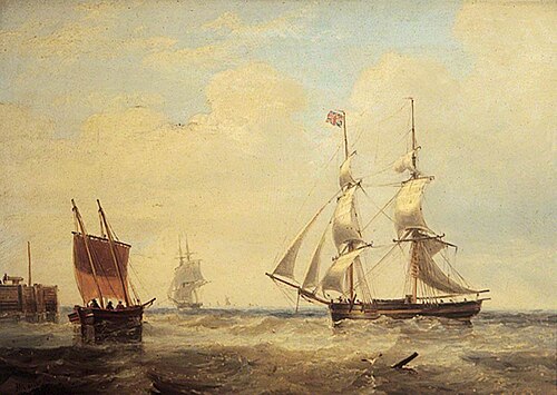 Sea Piece, 1845, James Wilson Carmichael