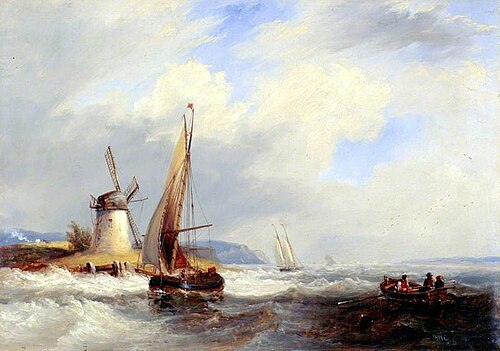 Coast Scene, 1845, James Wilson Carmichael