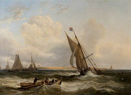 Seascape, 1851, James Wilson Carmichael