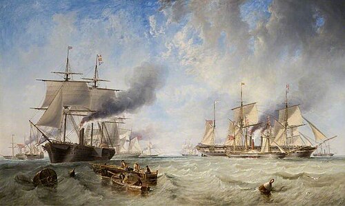 The Naval Review, Spithead, 1853, James Wilson Carmichael