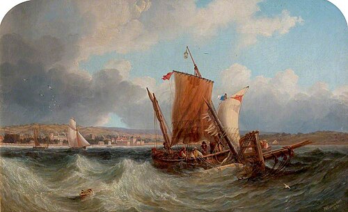 Shipping off North Yarmouth, 1859, James Wilson Carmichael