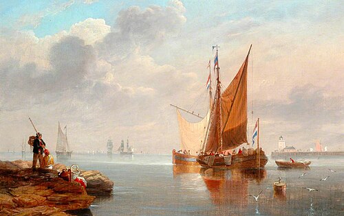 Dutch Fishing Boats, 1860, James Wilson Carmichael