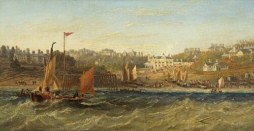Bournemouth, Dorset, from the Sea, 1861, James Wilson Carmichael