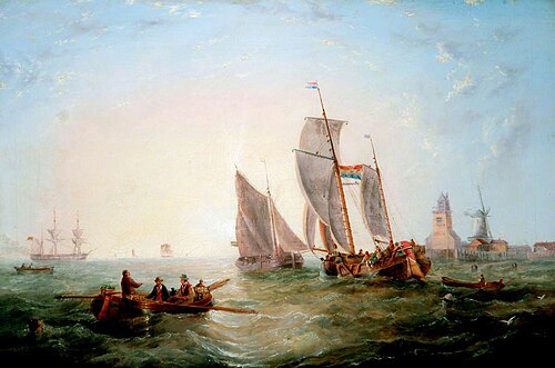 Sea and Shipping, 1864, James Wilson Carmichael
