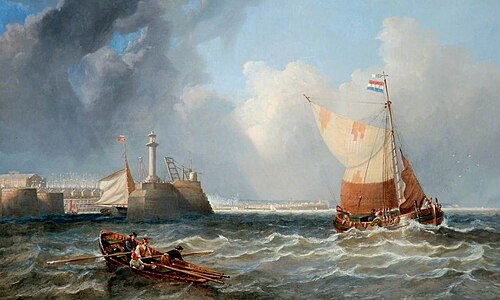 Shipping off West Hartlepool, Tees Valley, 1867, James Wilson Carmichael