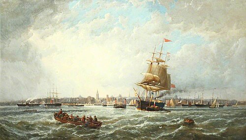 View of Liverpool, , James Wilson Carmichael