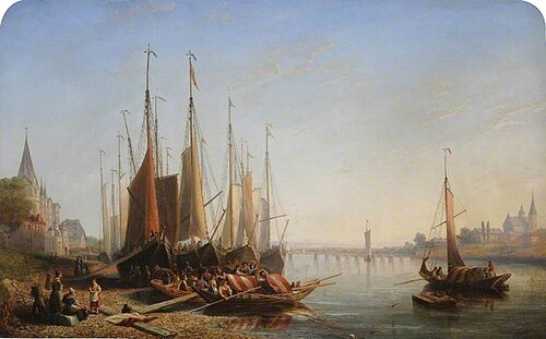 A German River Scene, , James Wilson Carmichael