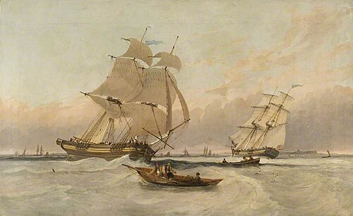 The 'Elswick' off Tynemouth, , James Wilson Carmichael