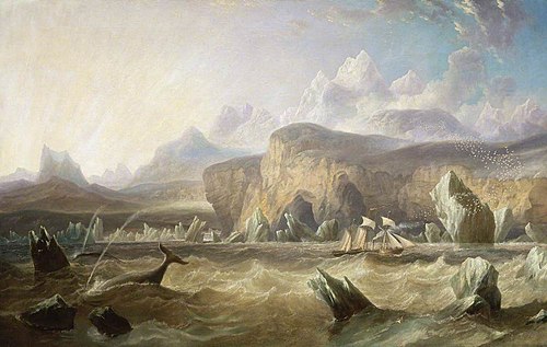 A Whaler off a Mountainous Coast, , James Wilson Carmichael