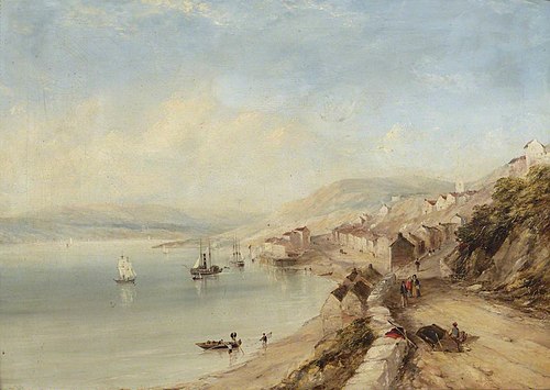 Lakeside Village, 1844, James Wilson Carmichael