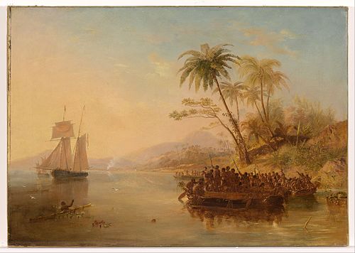 The rescue of William D'Oyly, 1841, James Wilson Carmichael