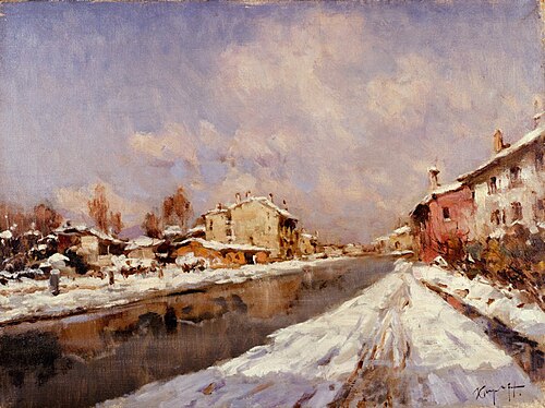 Winter skiing, 1940, Ivan Karpov