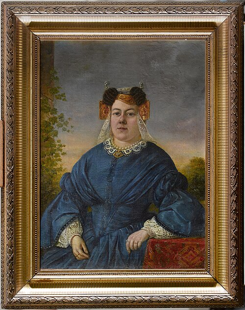 Portrait of Hendrika Johanna Greve (1821-1895), 1850, Hendrik Vorderman