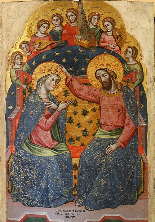 Coronation of the Virgin., 1375, Caterino Veneziano