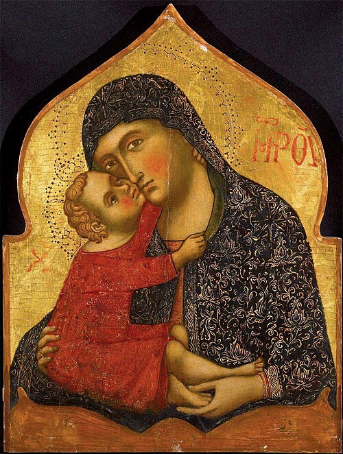Madonna mit Kind., 1387, Caterino Veneziano